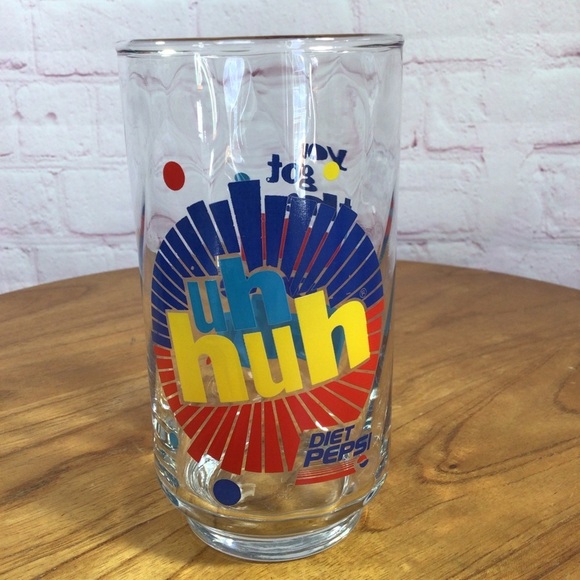 Vintage Diet Pepsi Uh Huh You Got the Right One Baby Drinking Glasses - Set of 4 - Picture 5 of 8